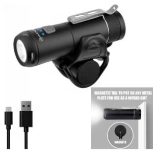 NightBlaze 7Sun 700-lumen USB Rechargeable Flashlight with Removable Bike Mount