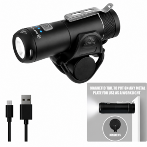 NightBlaze 7Sun 700-lumen USB Rechargeable Flashlight with Removable Bike Mount