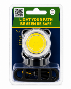 Bright Guard SunDuo 150-lumen USB Rechargeable, Hands-Free Safety Light