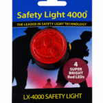Safety Light 4000 Hands-Free Clipon Red Flashing Light