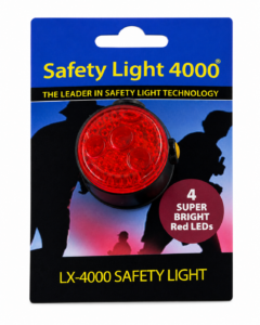 Safety Light 4000 Hands-Free Clipon Red Flashing Light